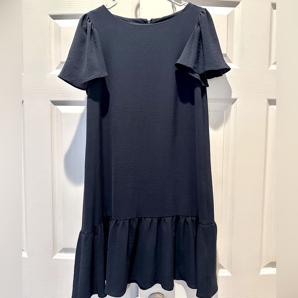 DKNY Flutter sleeve shift dress